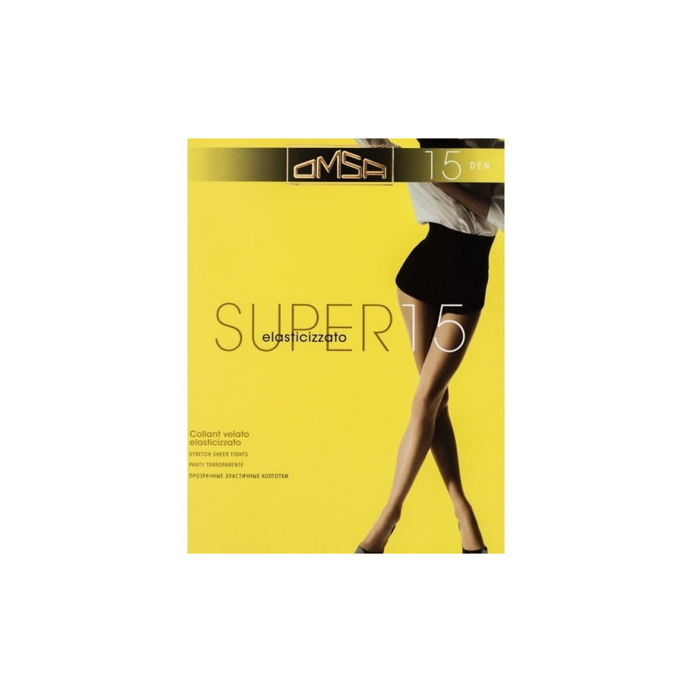 Omsa Super 15 rajstopy lycra półmatowe