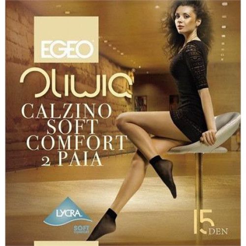 Egeo Oliwia Calzino Soft Comfort 15den Skarpetki 2-pak