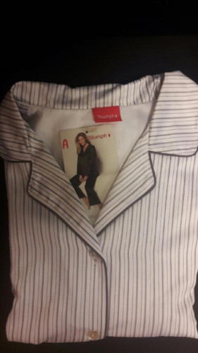 Triumph Modern 10912 PW piżama satynowa damska