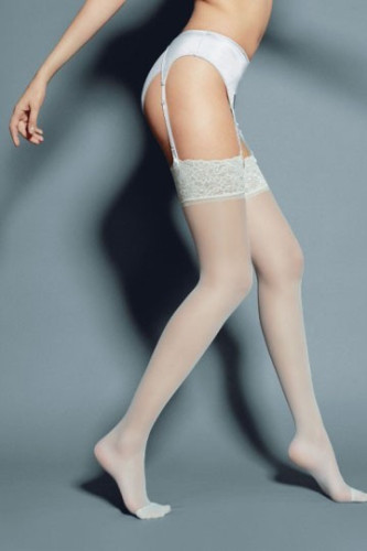 Veneziana Calze Mary 15den kolor Nero  Pończochy do pasa