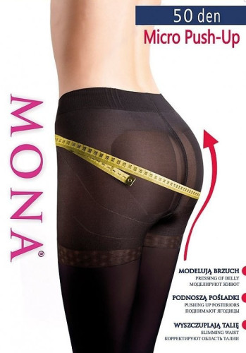 Mona Micro push-up 50den Rozm.5 Rajstopy modelujące