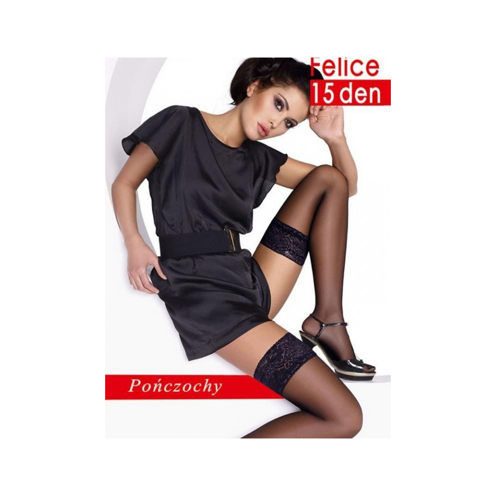Mona Felice 15 den Rozm.1/2 Pończochy gładkie samonośne