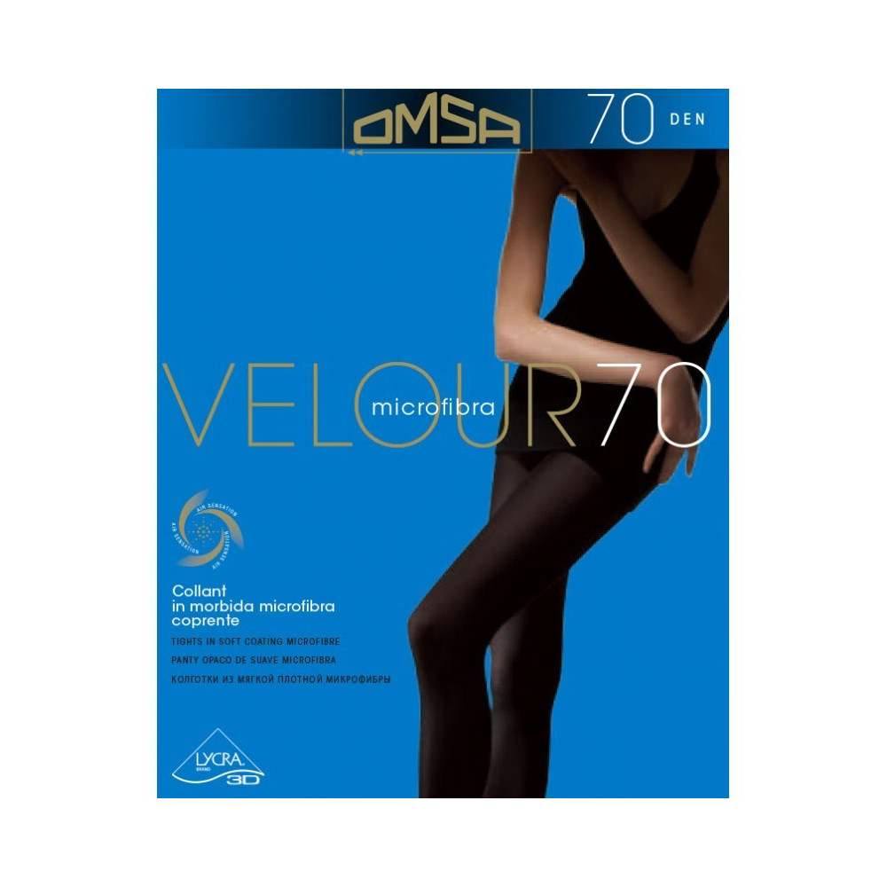 Omsa Velour 70 den Rozm.2 Rajstopy z microfibry