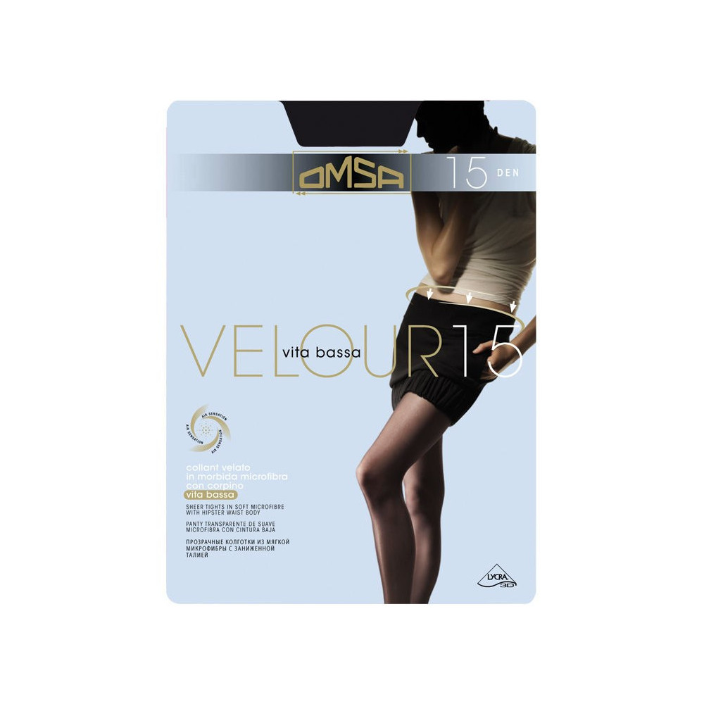 Omsa Velour 15 Rozm.3 rajstopy microfibra