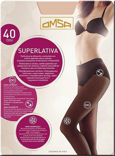 Omsa Superlativa 40den rajstopy lycra