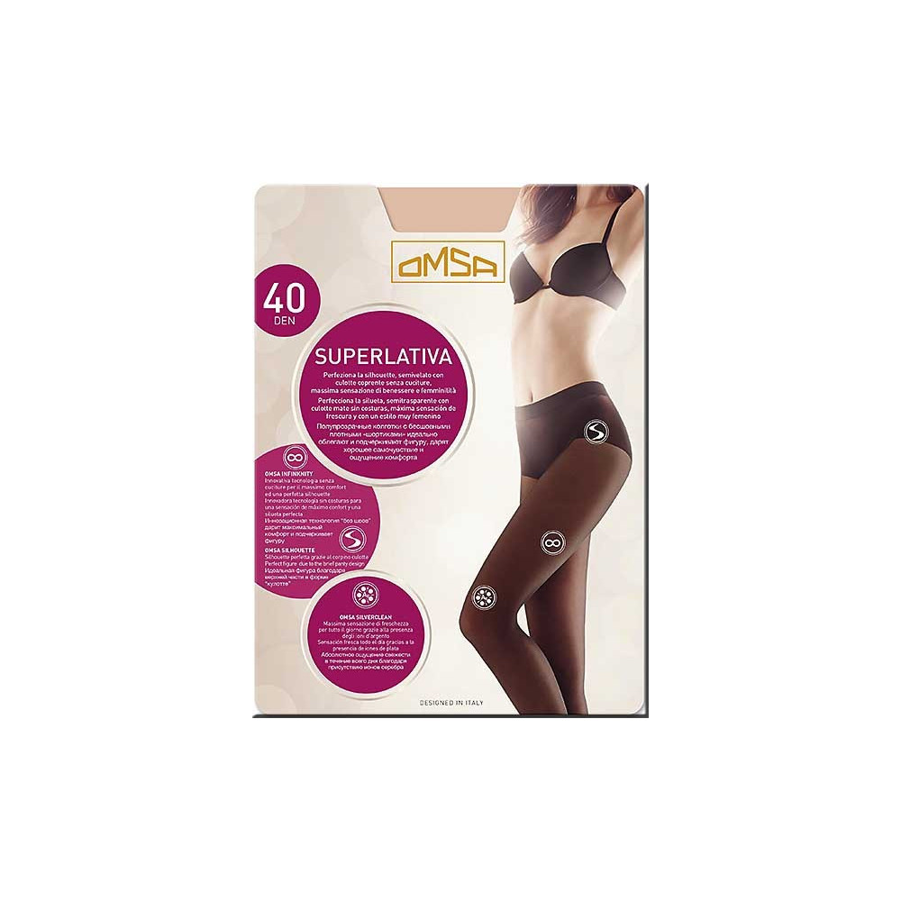 Omsa Superlativa 40den rajstopy lycra